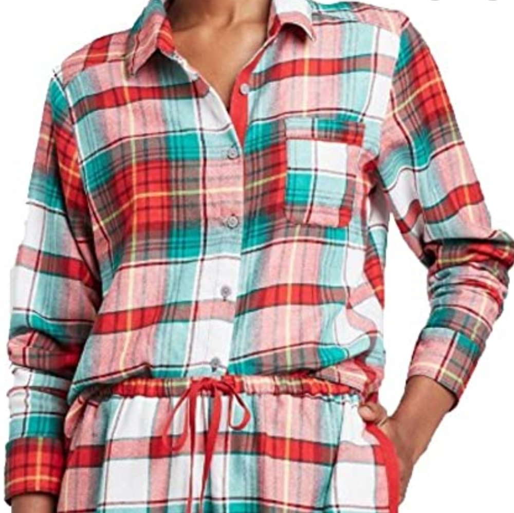 Colsie crop flannel top